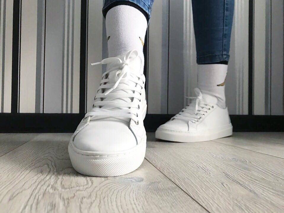 Кеды из кожи Jizuz Classic White