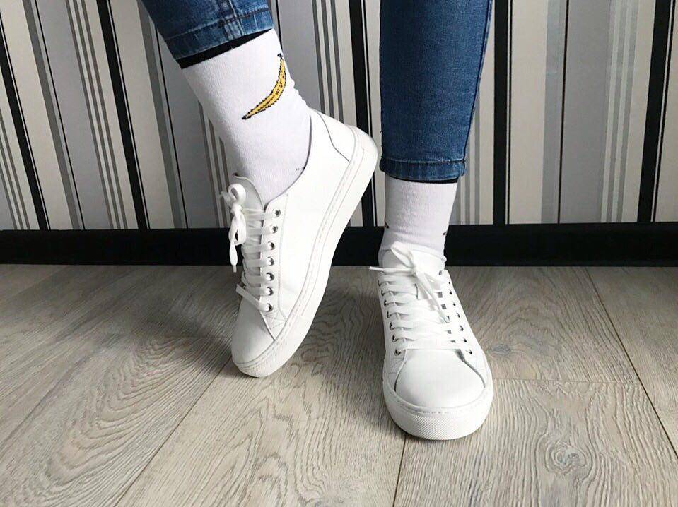 Кеды из кожи Jizuz Classic White