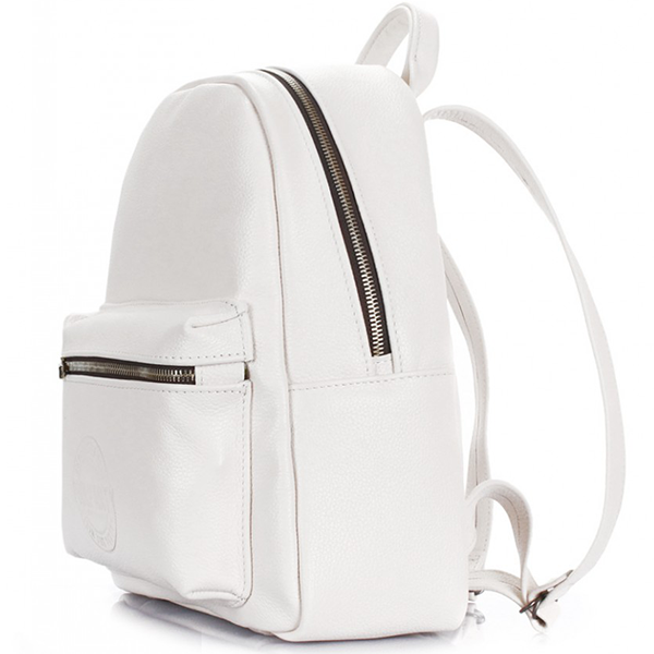 Рюкзак жіночий шкіряний Poolparty XS Білий