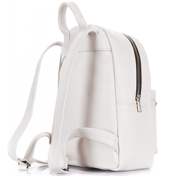 Рюкзак жіночий шкіряний Poolparty XS Білий