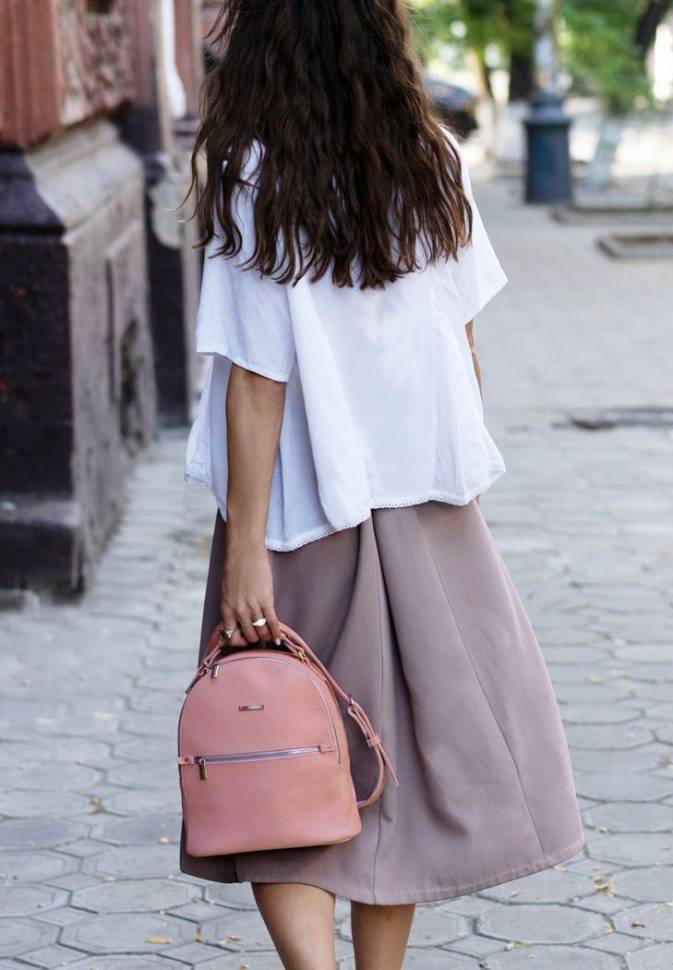 Рюкзак зі шкіри BlankNote міні Барбі