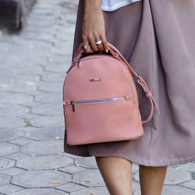 Рюкзак зі шкіри BlankNote міні Барбі