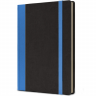 Блокнот з екокожі Professional A5 Чорний /Синій