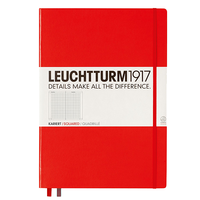 Блокнот Leuchtturm1917 MasterClassic Красный Клетка (307358)