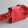 Кожаная сумка на пояс AV2 Красная (D103)