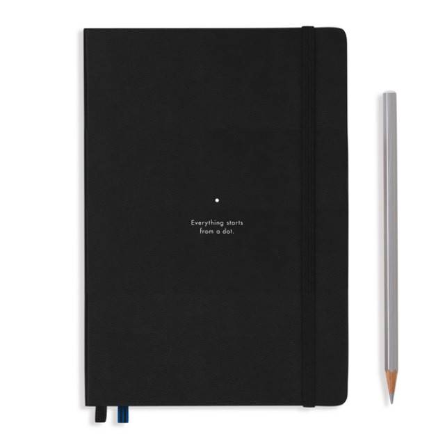 Средний блокнот Leuchtturm1917 100 Years Bauhaus Черный Точка (359617)