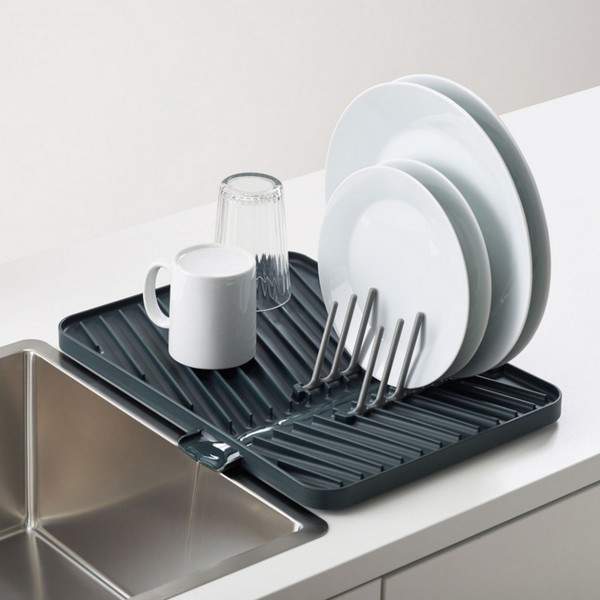 Сушилка для посуды Joseph Joseph Flip-up Черная