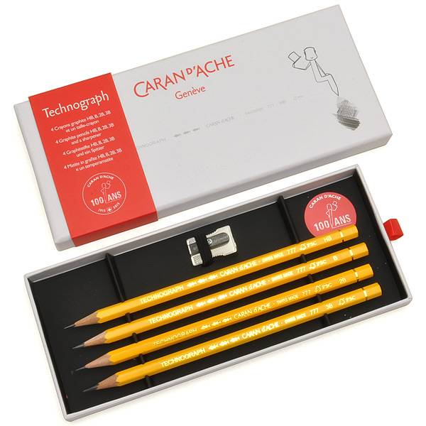Набор Карандашей Caran d'Ache Technograph 100 years (4 шт. + точилка)