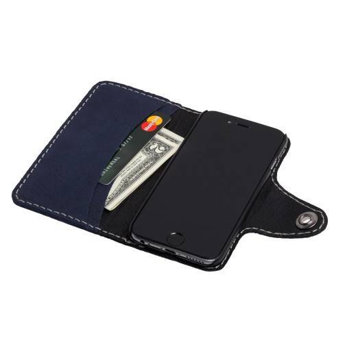 Чехол Black Brier с кнопкой для iPhone 6 и карточек Синий