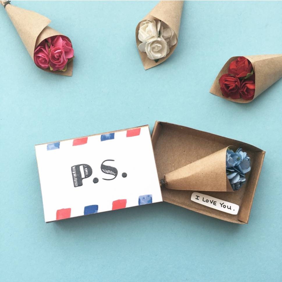 Открытка в спичечной коробке P.S. I Love You Открытка в спичечной коробке P.S. I Love You