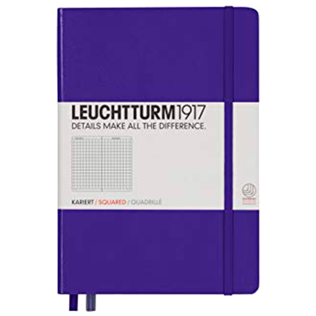 Блокнот Leuchtturm1917 Средний Фиолетовый Клетка (346686)