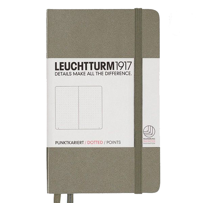 Блокнот Leuchtturm1917 Карманный Серо-Коричневый Точка (339599)