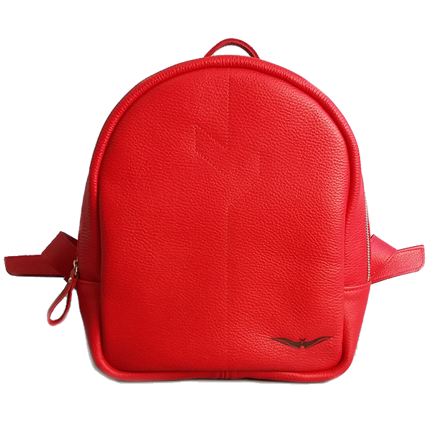 Кожаный женский рюкзак AV2 Красный (P530)