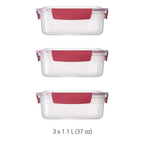 Набор Пищевых Контейнеров Joseph Joseph Nest Прозрачные 3 шт