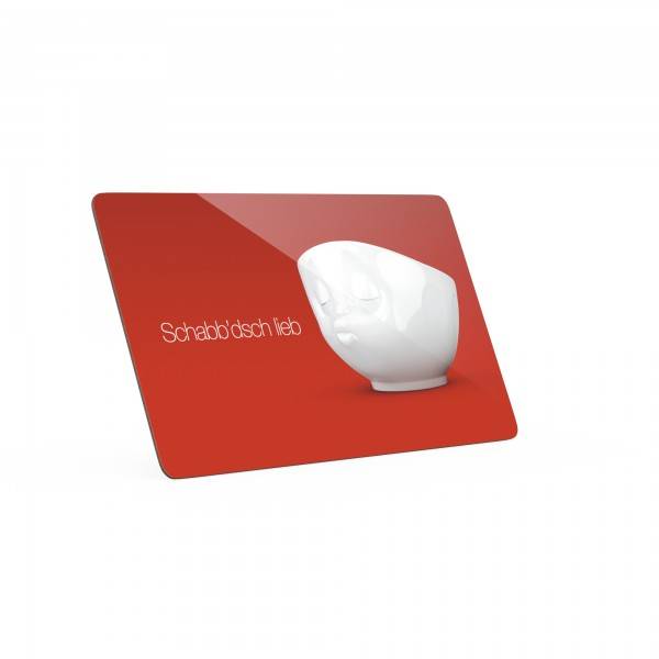 Разделочная доска Tassen Crush on you 23х14 см Красная