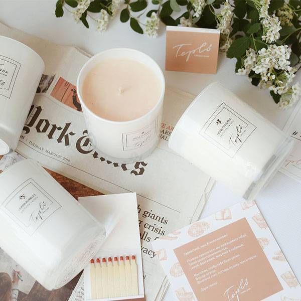 Подарочная Аромасвеча White Bloom White Flowers