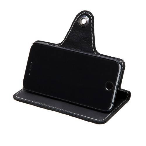 Чехол Black Brier с кнопкой для iPhone 6 и карточек Черный