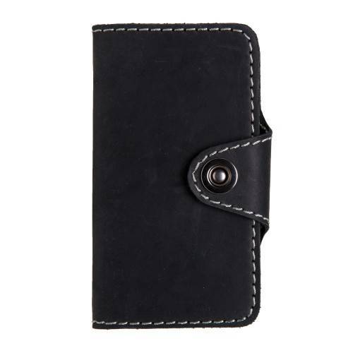Чехол Black Brier с кнопкой для iPhone 6 и карточек Черный