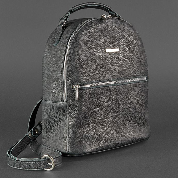 Рюкзак из кожи BlankNote мини Оникс