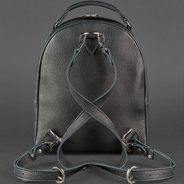 Рюкзак из кожи BlankNote мини Оникс