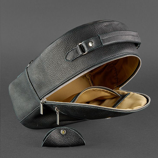 Рюкзак из кожи BlankNote мини Оникс