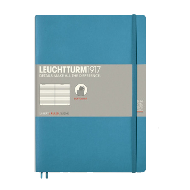 Блокнот Leuchtturm1917 Мягкий Composition Ледяной синий Линия (357659)
