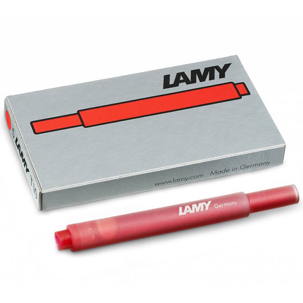 Картриджи Lamy T10 с чернилами для перьевых ручек Lamy 5 шт Красные