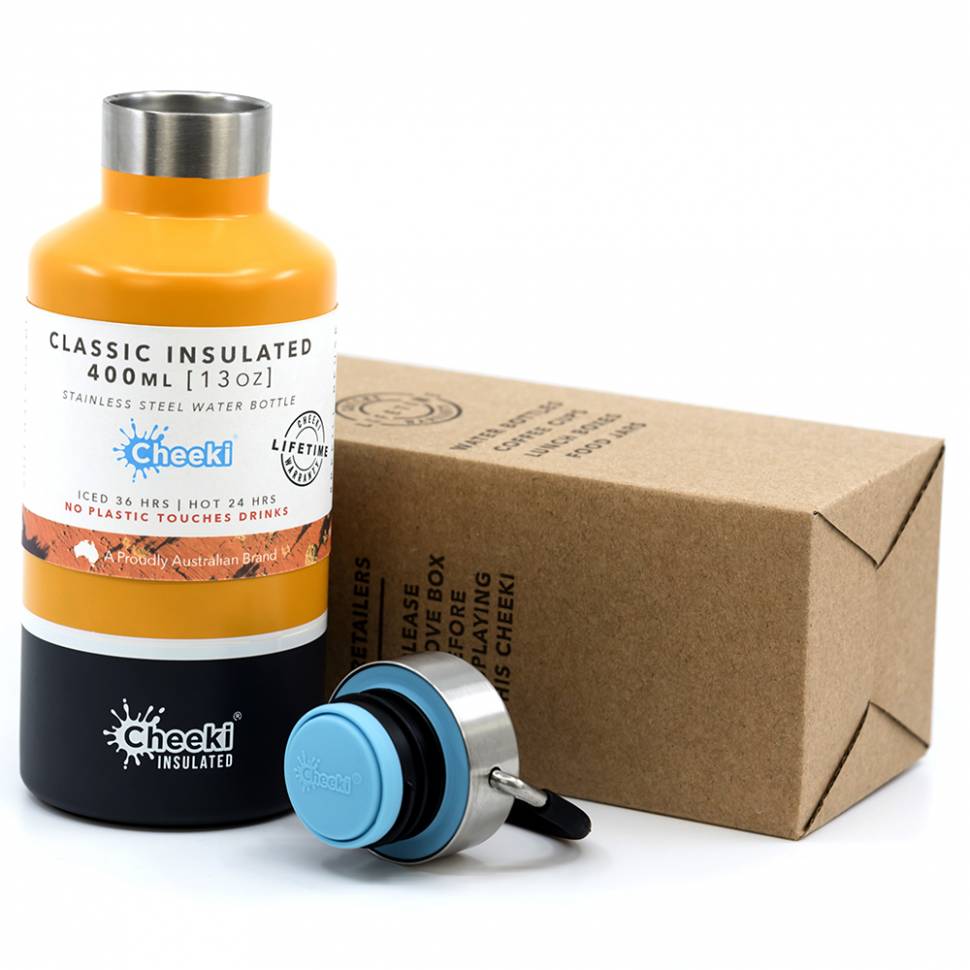 Детский термос Cheeki Classic Insulated 400 ml Sunshine Grey