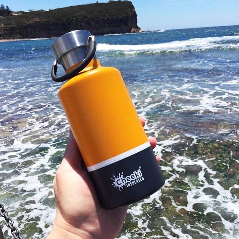 Детский термос Cheeki Classic Insulated 400 ml Sunshine Grey