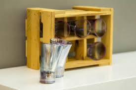 Набор Пьяных Радужных Высоких Рюмок (6 шт + ящик)