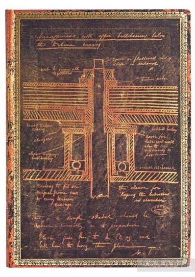 Блокнот Paperblanks Средний Линейка Манускрипты Тесла Flexi