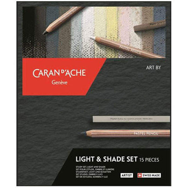Набір Caran d&#39;Ache Artist Light &amp; Shade 15 елементів + картонний бокс