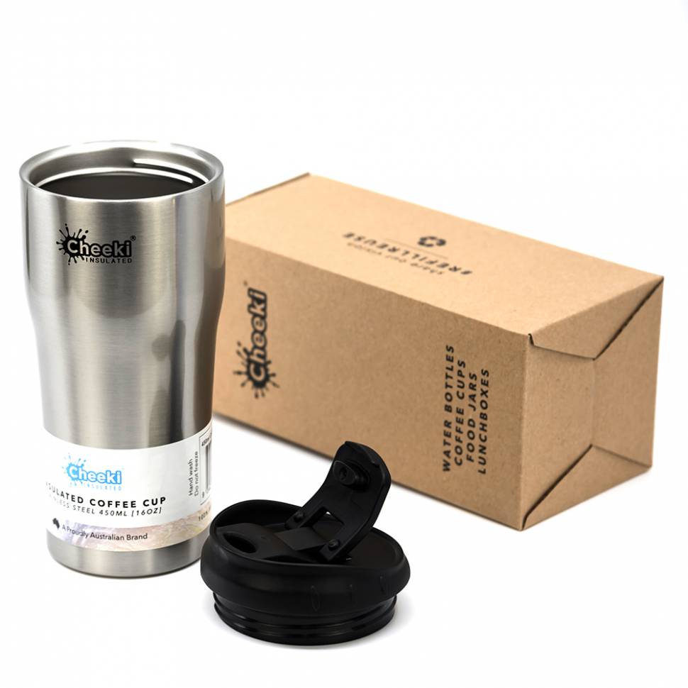 Термокружка Cheeki Coffee Cup 450 ml Silver