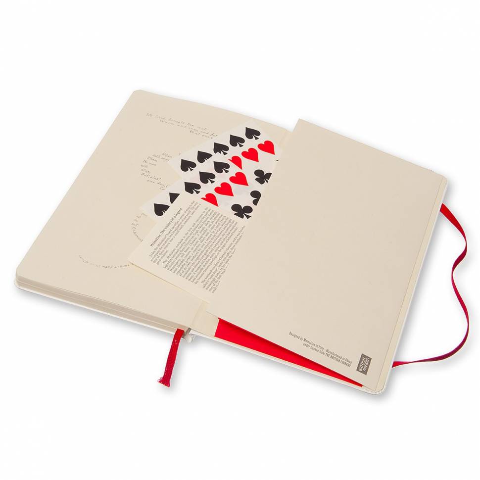 Записна книжка Moleskine Alice середня Лінія Біла