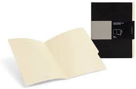 Черная папка с файлами Moleskine Folio