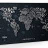 Скретч карта мира Travel Map LETTERS World