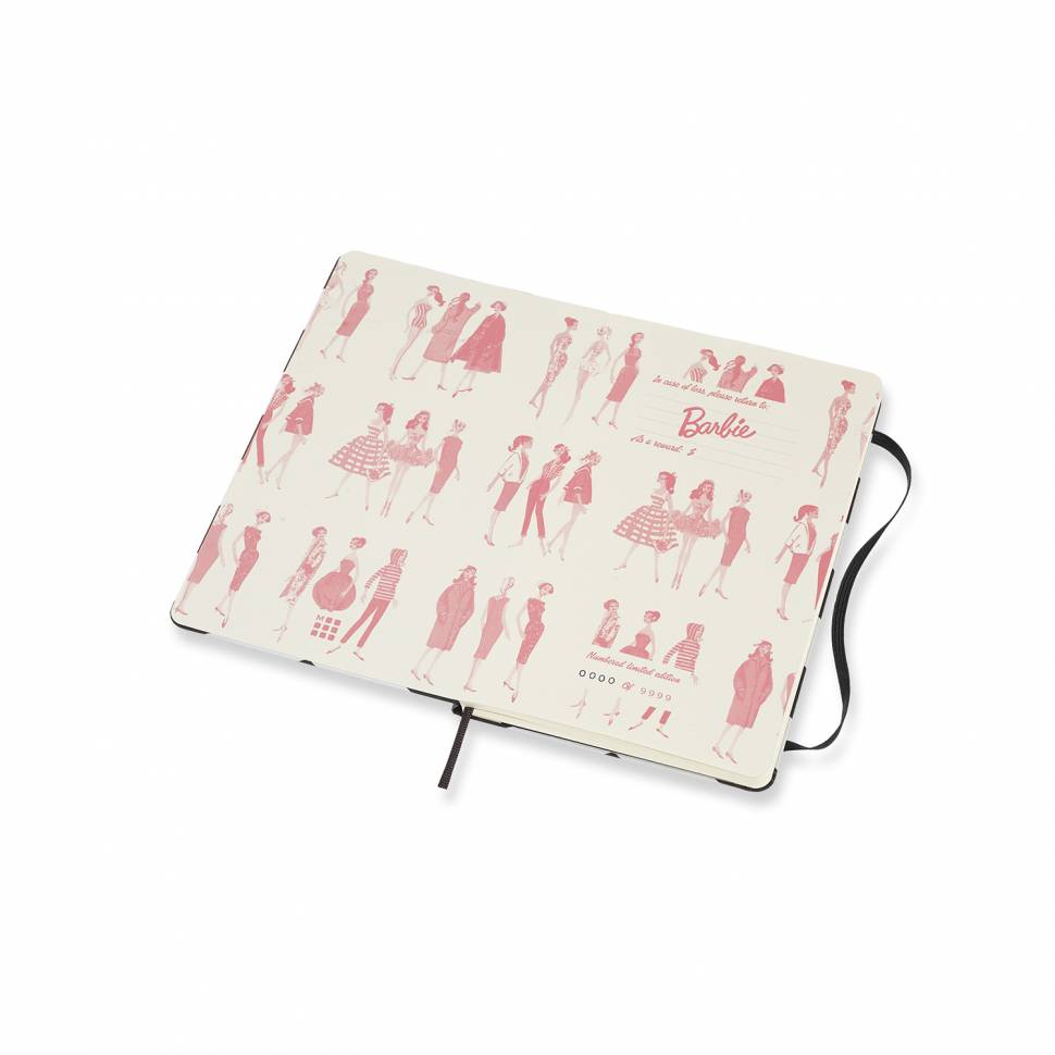 Средний блокнот Moleskine Barbie Твердая обложка Чистые листы