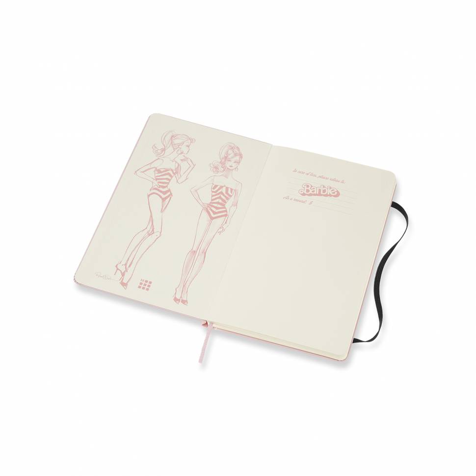Средний блокнот Moleskine Barbie Твердая обложка Чистые листы