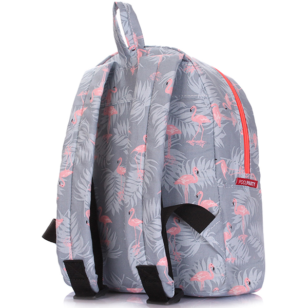 Рюкзак женский из текстиля Poolparty XS Фламинго