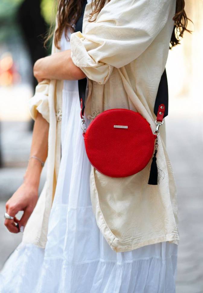 Сумка BlankNote круглая Рубин