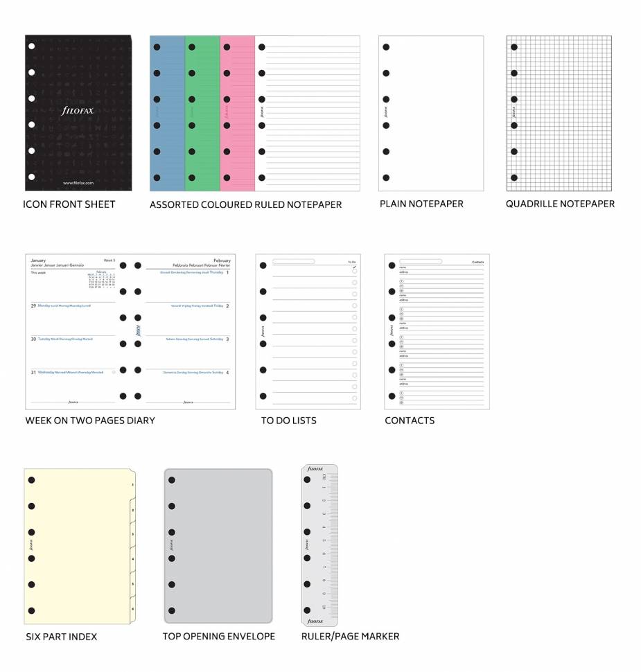 Органайзер Filofax Saffiano Personal Black (022470)