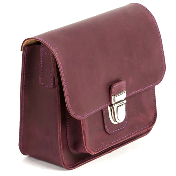 Шкіряна жіноча сумка AV2 Червона (B319)