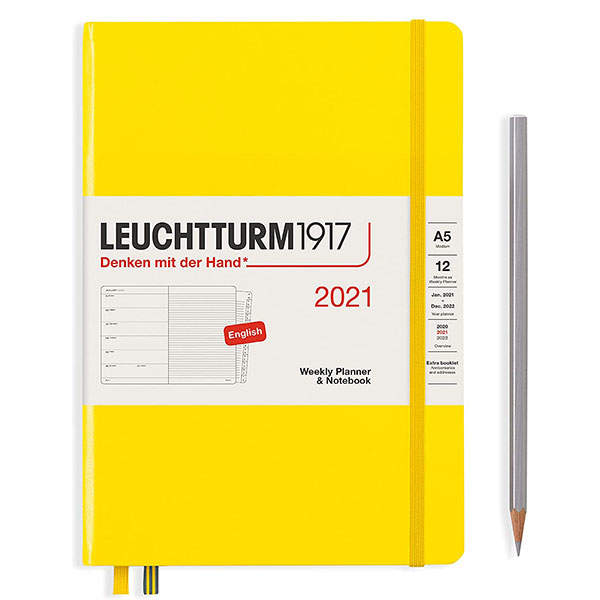 Средний Еженедельник с Заметками Leuchtturm1917 Лимонный 2021