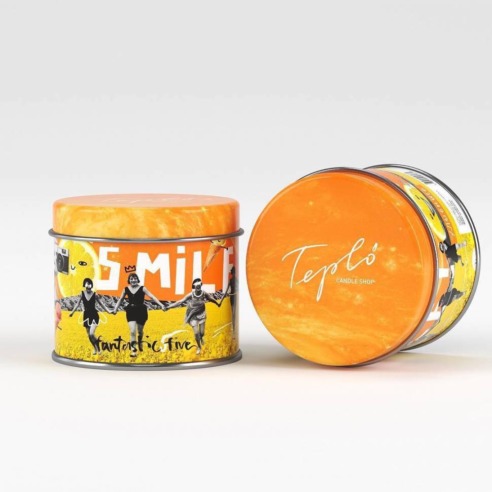 Свеча-открытка Fantastic 5 Улыбнись