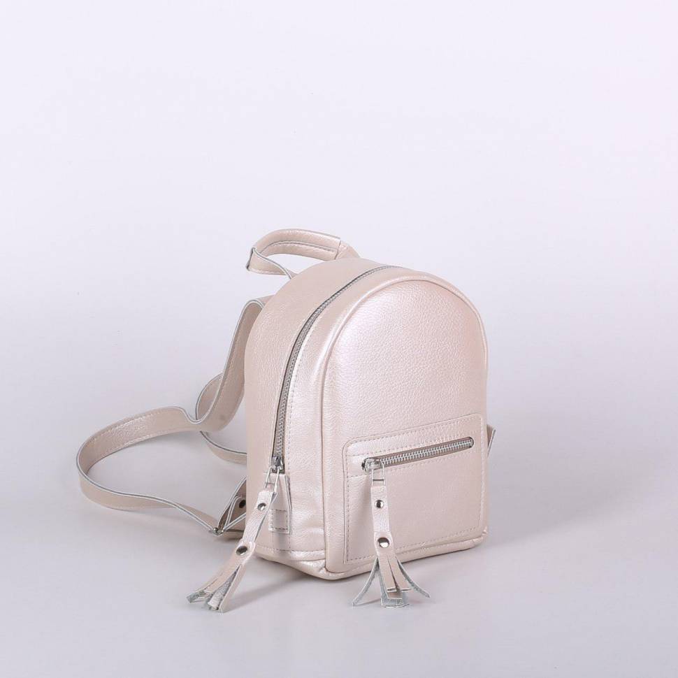 Рюкзак из эко-кожи Jizuz Baby Sport Nude Перламутр