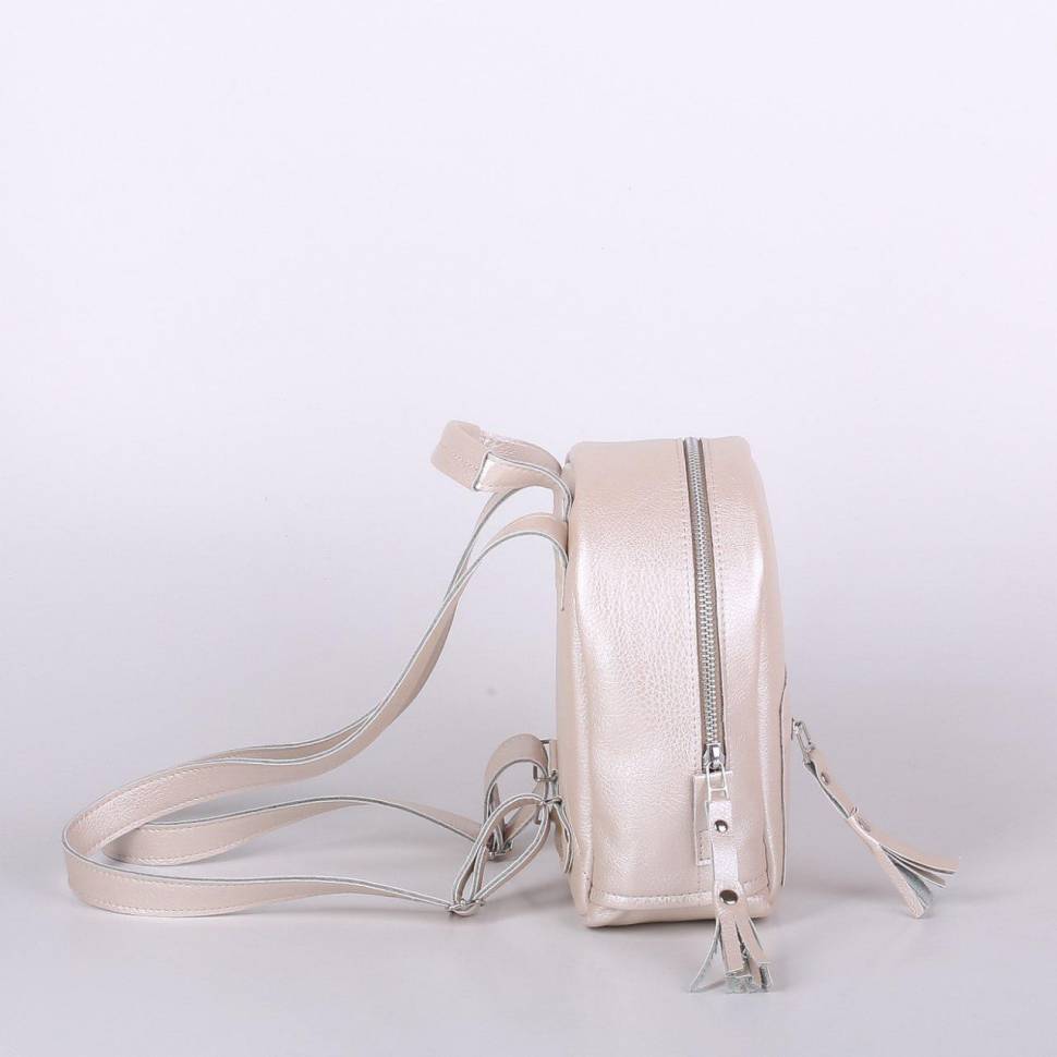 Рюкзак из эко-кожи Jizuz Baby Sport Nude Перламутр