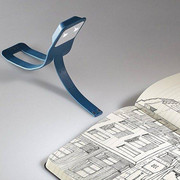Лампа-закладка Moleskine Booklight Синяя