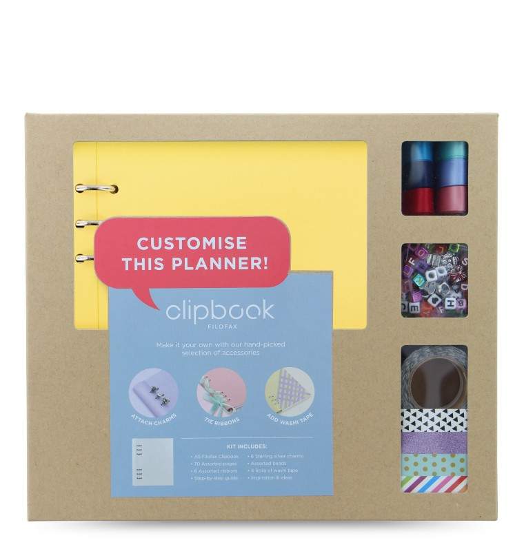 Органайзер с Набором для Кастомизации Filofax CLIPBOOK A5 Classic Pastels Lemon