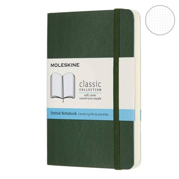 Блокнот Moleskine Classic Кишеньковий Точка Миртовий Зелений М&#39;який