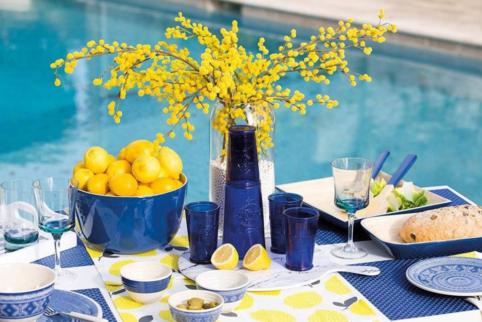 Винтажный набор Summer (кувшин и 4 стакана)